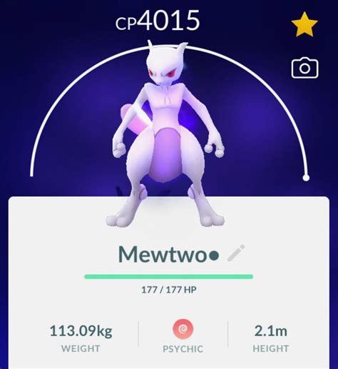 shadow mewtwo pokemon go.